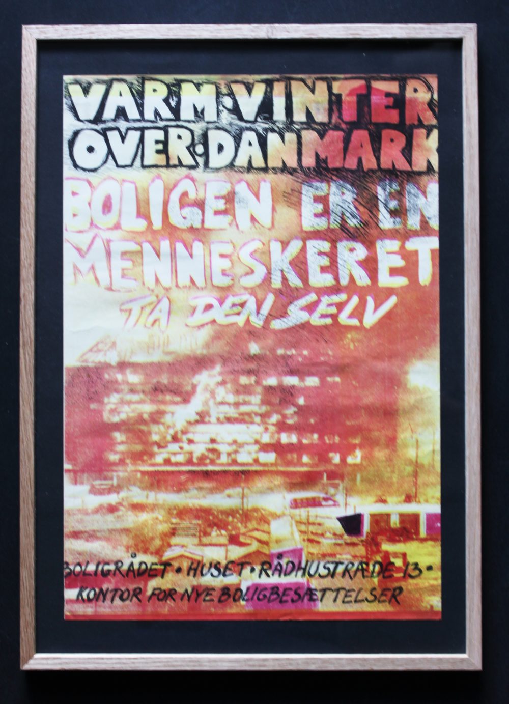 Original Slumstormer Plakat af Bjørn Nørgaard 1970
