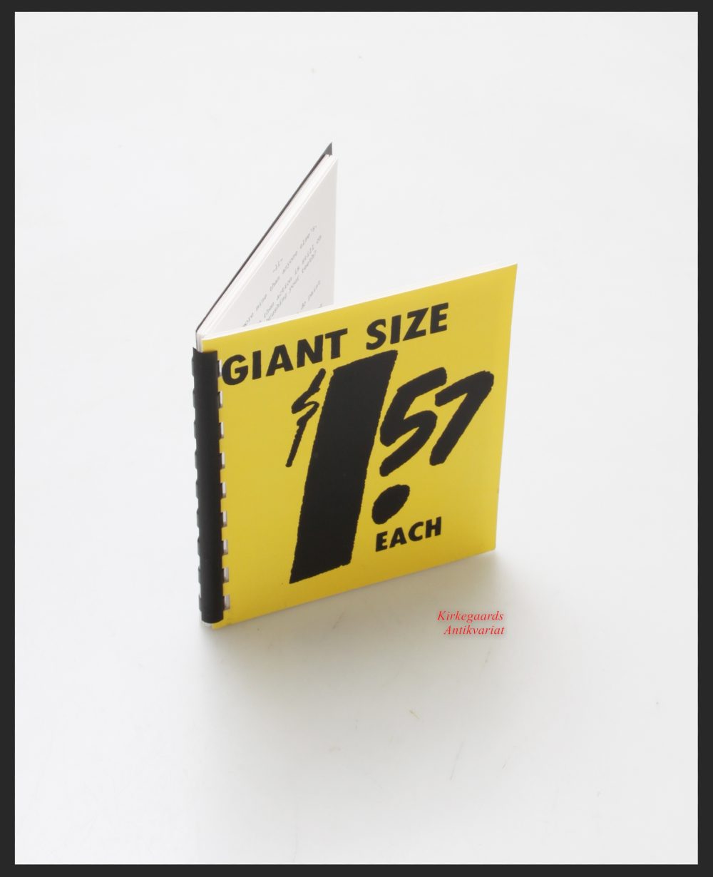 Billy Klüver — "Giant Size $1.57 each" - Interviews with 11 Artists booklet